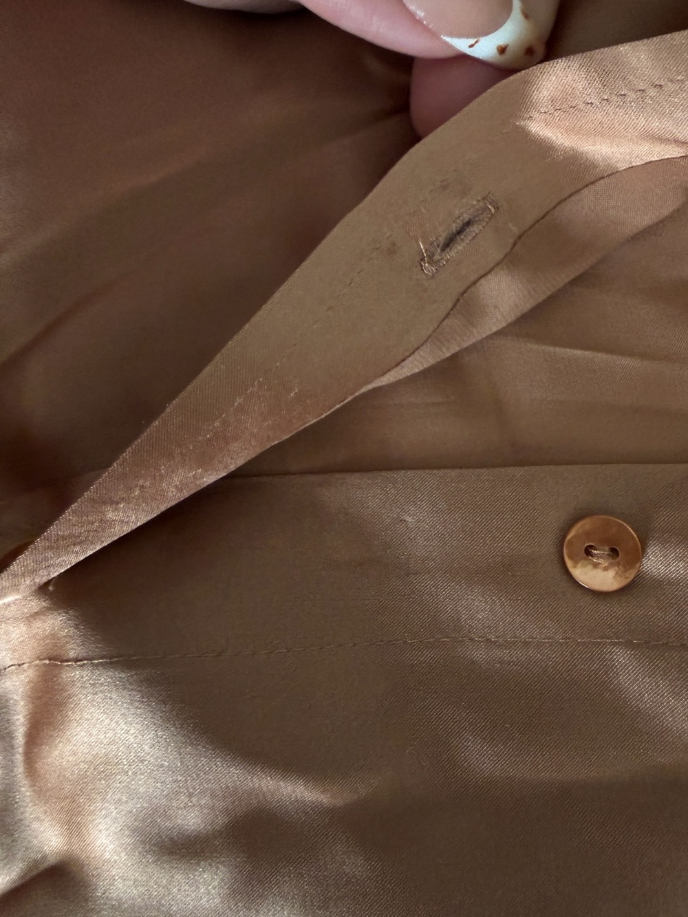 L'Agence Emmy Sleeveless Silk Blouse Metallic Gold - Picture 4 of 7